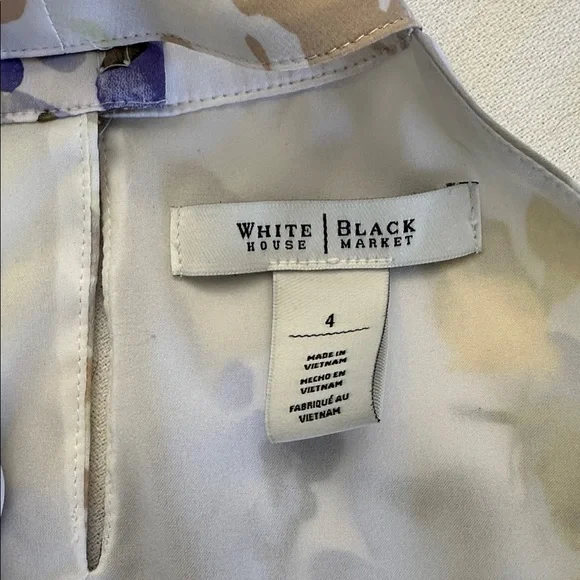 White House Black Market Floral Halter Top - Multicolor - Picture 3 of 4